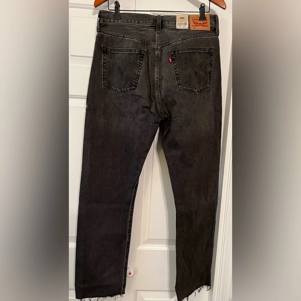 Levi's Men's Black 501 High Rise Straight Leg Jeans NWT 30 X 30 #1521